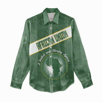 Personalized African Union Day Women Casual Shirt Emblem With Kente Pattern - Wonder Print Shop