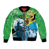 Happy Tanzania Nyerere Day Bomber Jacket One Nation - One People - Wonder Print Shop
