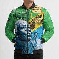 Happy Tanzania Nyerere Day Bomber Puffer Jacket One Nation - One People - Wonder Print Shop