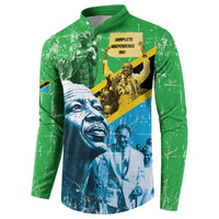 Happy Tanzania Nyerere Day Button Sweatshirt One Nation - One People - Wonder Print Shop