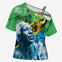 Happy Tanzania Nyerere Day Cross Shoulder Shirt One Nation - One People - Wonder Print Shop