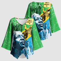 Happy Tanzania Nyerere Day Kimono Sleeve Blouse One Nation - One People - Wonder Print Shop