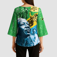 Happy Tanzania Nyerere Day Kimono Sleeve Blouse One Nation - One People - Wonder Print Shop