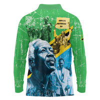 Happy Tanzania Nyerere Day Long Sleeve Polo Shirt One Nation - One People - Wonder Print Shop