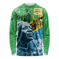 Happy Tanzania Nyerere Day Long Sleeve Shirt One Nation - One People - Wonder Print Shop