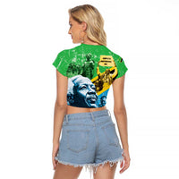 Happy Tanzania Nyerere Day Raglan Cropped T Shirt One Nation - One People - Wonder Print Shop