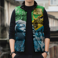 Happy Tanzania Nyerere Day Sleeveless Puffer Jacket One Nation - One People - Wonder Print Shop
