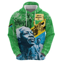 Happy Tanzania Nyerere Day Zip Hoodie One Nation - One People - Wonder Print Shop