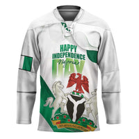 Personalized Nigeria Independence Day Hockey Jersey Unity and Faith Peace and Progress - Wonder Print Shop