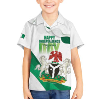 Personalized Nigeria Independence Day Kid Hawaiian Shirt Unity and Faith Peace and Progress - Wonder Print Shop