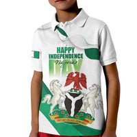 Personalized Nigeria Independence Day Kid Polo Shirt Unity and Faith Peace and Progress - Wonder Print Shop