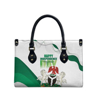 Nigeria Independence Day Leather Bag Unity and Faith Peace and Progress - Wonder Print Shop