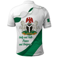 Personalized Nigeria Independence Day Polo Shirt Unity and Faith Peace and Progress - Wonder Print Shop
