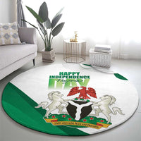 Nigeria Independence Day Round Carpet Unity and Faith Peace and Progress - Wonder Print Shop