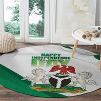 Nigeria Independence Day Round Carpet Unity and Faith Peace and Progress - Wonder Print Shop