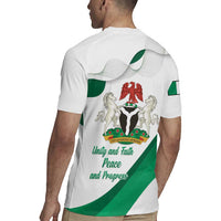 Personalized Nigeria Independence Day Rugby Jersey Unity and Faith Peace and Progress - Wonder Print Shop