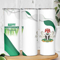 Personalized Nigeria Independence Day Skinny Tumbler Unity and Faith Peace and Progress - Wonder Print Shop