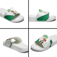 Nigeria Independence Day Slide Sandals Unity and Faith Peace and Progress - Wonder Print Shop