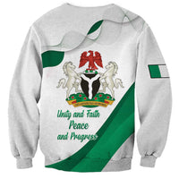 Personalized Nigeria Independence Day Sweatshirt Unity and Faith Peace and Progress - Wonder Print Shop