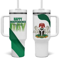 Personalized Nigeria Independence Day Tumbler With Handle Unity and Faith Peace and Progress - Wonder Print Shop