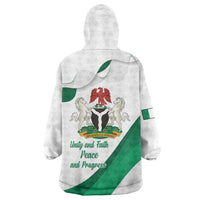 Personalized Nigeria Independence Day Wearable Blanket Hoodie Unity and Faith Peace and Progress - Wonder Print Shop