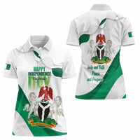 Personalized Nigeria Independence Day Women Polo Shirt Unity and Faith Peace and Progress - Wonder Print Shop