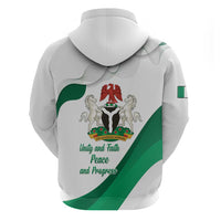 Personalized Nigeria Independence Day Zip Hoodie Unity and Faith Peace and Progress - Wonder Print Shop