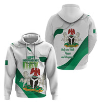 Personalized Nigeria Independence Day Zip Hoodie Unity and Faith Peace and Progress - Wonder Print Shop