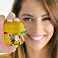 Guinea Independence Day AirPods Case Coat Of Arms With African Pattern - Wonder Print Shop