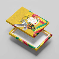 Guinea Independence Day Canvas Wall Art Coat Of Arms With African Pattern - Wonder Print Shop