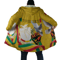 Personalized Guinea Independence Day Cloak Coat Of Arms With African Pattern - Wonder Print Shop