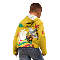 Personalized Guinea Independence Day Kid Hoodie Coat Of Arms With African Pattern - Wonder Print Shop