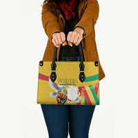 Guinea Independence Day Leather Bag Coat Of Arms With African Pattern - Wonder Print Shop