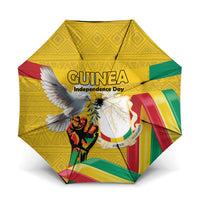 Guinea Independence Day Umbrella Coat Of Arms With African Pattern - Wonder Print Shop