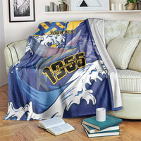 Personalised Barbados Independence Day Blanket Flying Fish Flag Pattern