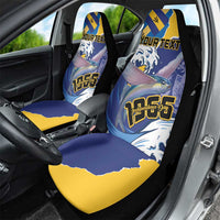 Personalised Barbados Independence Day Car Seat Cover Flying Fish Flag Pattern - Wonder Print Shop