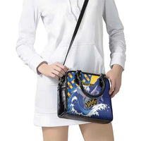 Personalised Barbados Independence Day Shoulder Handbag Flying Fish Flag Pattern