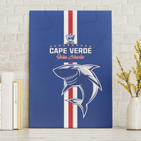 Cape Verde Football Canvas Wall Art Go Champions Blue Sharks - Wonder Print Shop