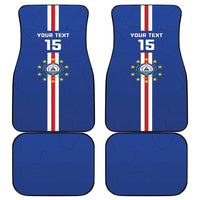 Custom Cape Verde Football Car Mats Go Champions Blue Sharks - Wonder Print Shop