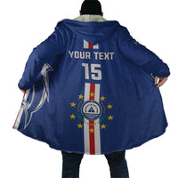 Custom Cape Verde Football Cloak Go Champions Blue Sharks - Wonder Print Shop
