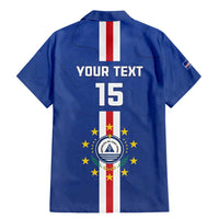 Custom Cape Verde Football Family Matching Mermaid Dress and Hawaiian Shirt Go Champions Blue Sharks - Wonder Print Shop