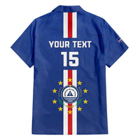 Custom Cape Verde Football Family Matching Short Sleeve Bodycon Dress and Hawaiian Shirt Go Champions Blue Sharks - Wonder Print Shop