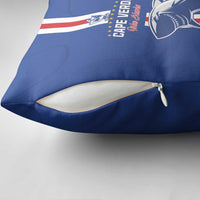 Cape Verde Football Pillow Cover Go Champions Blue Sharks - Wonder Print Shop