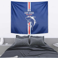 Cape Verde Football Tapestry Go Champions Blue Sharks - Wonder Print Shop
