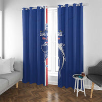 Cape Verde Football Window Curtain Go Champions Blue Sharks - Wonder Print Shop