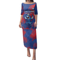 Custom Cape Verde Football Family Matching Puletasi and Hawaiian Shirt One Team One Victory - Wonder Print Shop