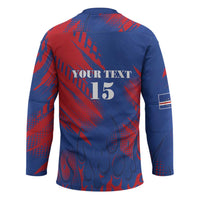Custom Cape Verde Football Hockey Jersey One Team One Victory - Wonder Print Shop