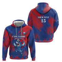 Custom Cape Verde Football Hoodie One Team One Victory - Wonder Print Shop