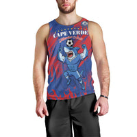 Custom Cape Verde Football Men Tank Top One Team One Victory - Wonder Print Shop