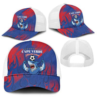 Cape Verde Football Mesh Trucker Cap One Team One Victory - Wonder Print Shop